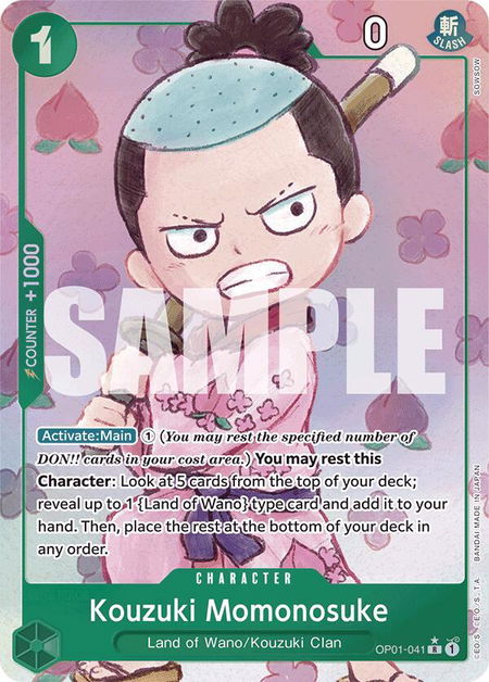 Kouzuki Momonosuke (Alternate Art) - Premium Booster -The Best- One Piece trading card