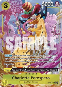 Charlotte Perospero (Alternate Art) - Premium Booster -The Best- (PRB-01) #OP03-113 - Super Rare One Piece Trading Card