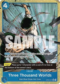 Three Thousand Worlds (Alternate Art) - Premium Booster -The Best- (PRB-01) #OP03-057 - Rare One Piece Trading Card