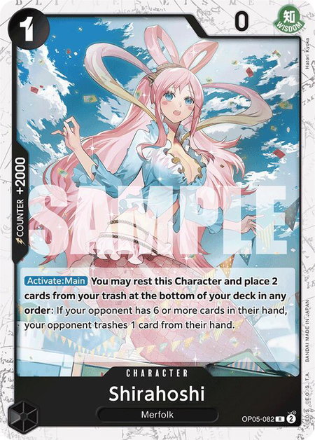 Shirahoshi (OP05-082) (Jolly Roger Foil) - Premium Booster -The Best- One Piece trading card