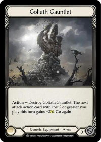 Goliath Gauntlet - Historic Pack 1 Blitz Deck: Dash  #1HD005 - Common Flesh and Blood Trading Card