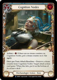 Cognition Nodes (Blue) - Historic Pack 1 Blitz Deck: Dash  #1HD007 - Rare Flesh and Blood Trading Card