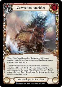 Convection Amplifier (Red) - Historic Pack 1 Blitz Deck: Dash  #1HD008 - Rare Flesh and Blood Trading Card