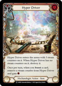 Hyper Driver (Red) - Historic Pack 1 Blitz Deck: Dash  #1HD009 - Common Flesh and Blood Trading Card