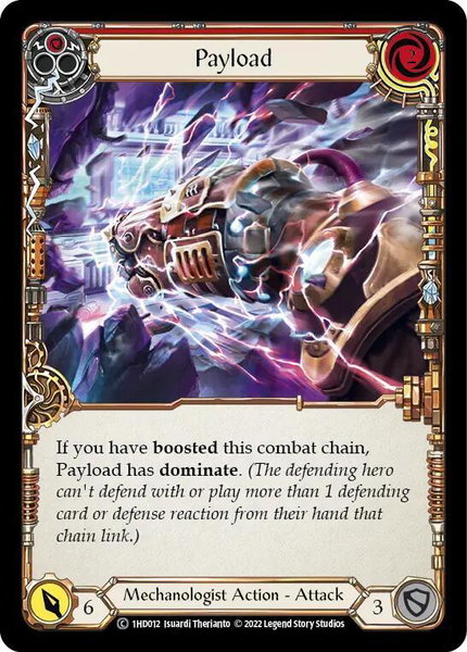 Payload (Red) - Historic Pack 1 Blitz Deck: Dash Flesh and Blood trading card