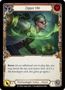 Zipper Hit (Red) - Historic Pack 1 Blitz Deck: Dash  #1HD016 - Common Flesh and Blood Trading Card