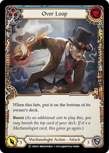 Over Loop (Blue) - Historic Pack 1 Blitz Deck: Dash Flesh and Blood trading card