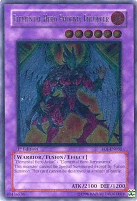 Elemental Hero Phoenix Enforcer (UTR) - Enemy of Justice YuGiOh trading card