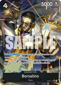 Borsalino (Alternate Art) - Premium Booster -The Best- (PRB-01) #OP02-114 - Super Rare One Piece Trading Card