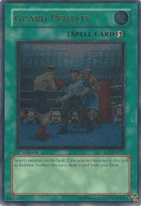 Guard Penalty (UTR) - Enemy of Justice (EOJ) #EOJ-EN045 - Ultimate Rare YuGiOh Trading Card