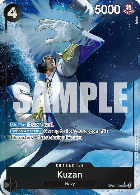 Kuzan (OP02-096) (Alternate Art) - Premium Booster -The Best- One Piece trading card