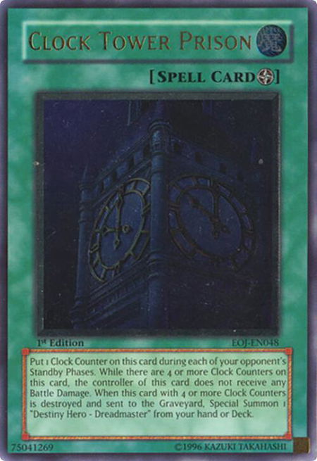 Clock Tower Prison (UTR) - Enemy of Justice YuGiOh trading card