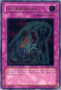 Life Equalizer (UTR) - Enemy of Justice (EOJ) #EOJ-EN049 - Ultimate Rare YuGiOh Trading Card