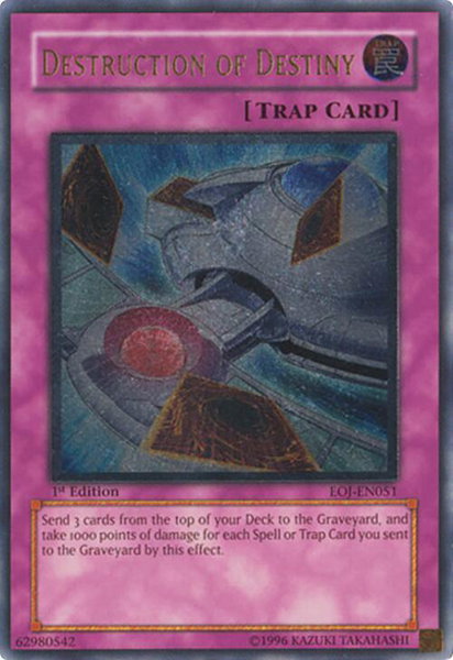 Destruction of Destiny (UTR) trading card from Enemy of Justice Destruction of Destiny (UTR) - Enemy of Justice YuGiOh trading card