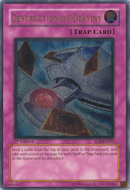 Destruction of Destiny (UTR) trading card from Enemy of Justice Destruction of Destiny (UTR) - Enemy of Justice YuGiOh trading card