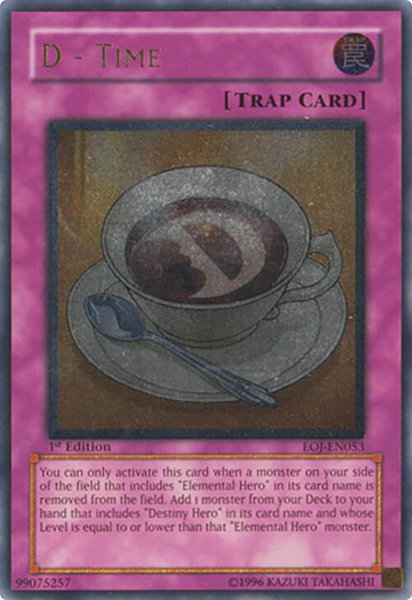 D - Time (UTR) - Enemy of Justice YuGiOh trading card
