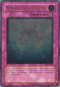 Miraculous Descent (UTR) - Enemy of Justice (EOJ) #EOJ-EN058 - Ultimate Rare YuGiOh Trading Card