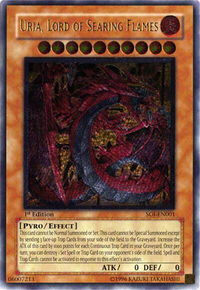Uria, Lord of Searing Flames (UTR) - Shadow of Infinity (SOI) #SOI-EN001 - Ultimate Rare YuGiOh Trading Card
