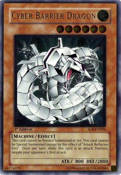 Cyber Barrier Dragon (UTR) - Shadow of Infinity YuGiOh trading card