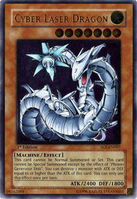 Cyber Laser Dragon (UTR) - Shadow of Infinity (SOI) #SOI-EN007 - Ultimate Rare YuGiOh Trading Card
