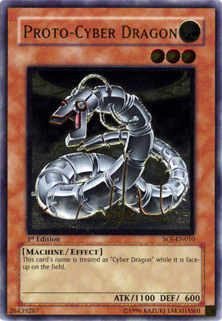 Proto-Cyber Dragon (UTR) trading card from Shadow of Infinity Proto-Cyber Dragon (UTR) - Shadow of Infinity YuGiOh trading card