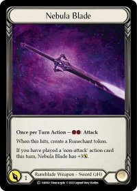 Nebula Blade - Historic Pack 1 Blitz Deck: Viserai #1HV002 - Token Flesh and Blood Trading Card