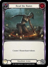 Read the Runes (Red) - Historic Pack 1 Blitz Deck: Viserai #1HV012 - Common Flesh and Blood Trading Card