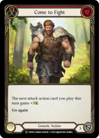 Come to Fight (Red) - Historic Pack 1 Blitz Deck: Viserai #1HV014 - Common Flesh and Blood Trading Card