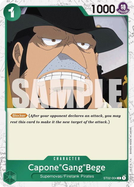 Capone"Gang"Bege (ST02-004) (Jolly Roger Foil) - Premium Booster -The Best- One Piece trading card