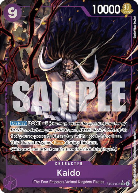 Kaido (ST04-003) (Alternate Art) - Premium Booster -The Best- One Piece trading card