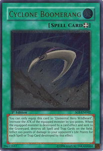 Cyclone Boomerang (UTR) - Shadow of Infinity (SOI) #SOI-EN042 - Ultimate Rare YuGiOh Trading Card