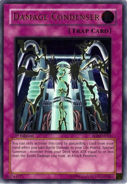 Damage Condenser (UTR) trading card from Shadow of Infinity Damage Condenser (UTR) - Shadow of Infinity YuGiOh trading card