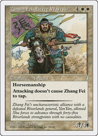 Zhang Fei, Fierce Warrior - Portal Three Kingdoms (PTK) #32 - Rare Magic: The Gathering Trading Card