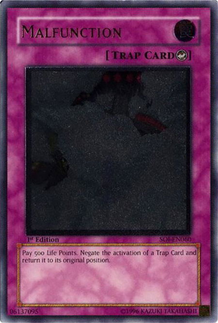 Malfunction (UTR) - Shadow of Infinity YuGiOh trading card