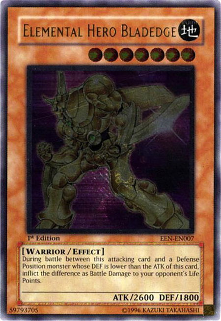 Elemental Hero Bladedge (UTR) - Elemental Energy YuGiOh trading card
