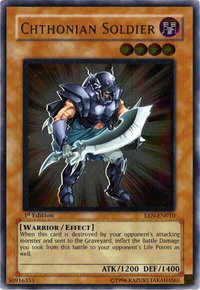 Chthonian Soldier (UTR) - Elemental Energy (EEN) #EEN-EN010 - Ultimate Rare YuGiOh Trading Card