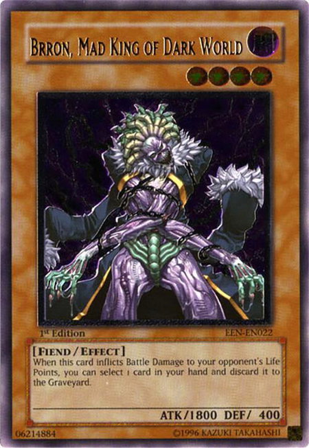 Brron, Mad King of Dark World (UTR) - Elemental Energy YuGiOh trading card