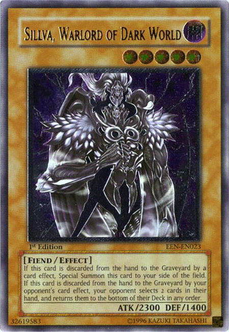 Sillva, Warlord of Dark World (UTR) trading card from Elemental Energy Sillva, Warlord of Dark World (UTR) - Elemental Energy YuGiOh trading card