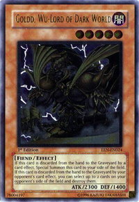 Goldd, Wu-Lord of Dark World (UTR) - Elemental Energy (EEN) #EEN-EN024 - Ultimate Rare YuGiOh Trading Card