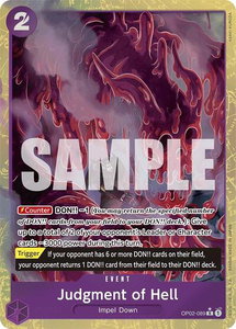 Judgment of Hell (Alternate Art) - Premium Booster -The Best- (PRB-01) #OP02-089 - Rare One Piece Trading Card