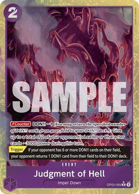 Judgment of Hell (Alternate Art) - Premium Booster -The Best- (PRB-01) #OP02-089 - Rare One Piece Trading Card