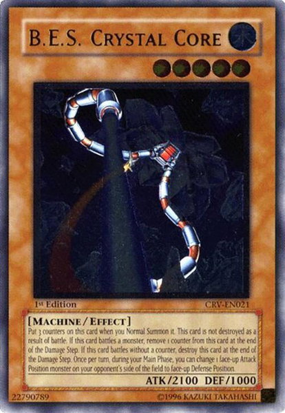 B.E.S. Crystal Core (UTR) trading card from Cybernetic Revolution B.E.S. Crystal Core (UTR) - Cybernetic Revolution YuGiOh trading card