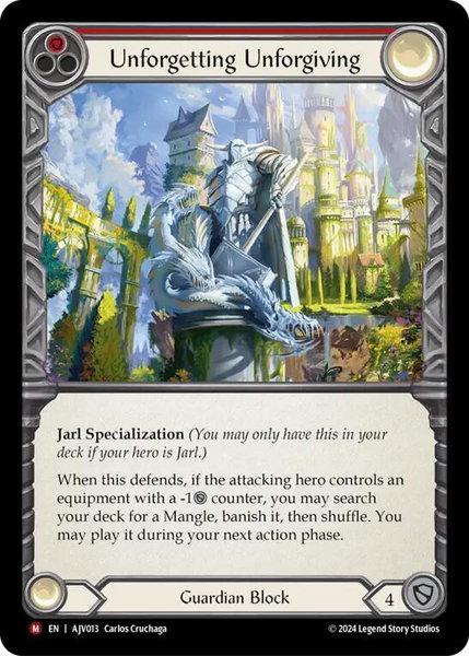 Unforgetting Unforgiving - Armory Deck: Jarl Vetreidi Flesh and Blood trading card