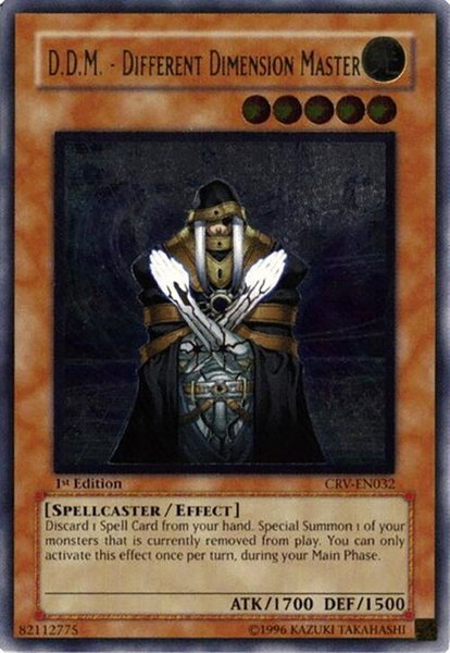 D.D.M. - Different Dimension Master (UTR) trading card from Cybernetic Revolution D.D.M. - Different Dimension Master (UTR) - Cybernetic Revolution YuGiOh trading card