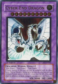 Cyber End Dragon (UTR) - Cybernetic Revolution (CRV) #CRV-EN036 - Ultimate Rare YuGiOh Trading Card