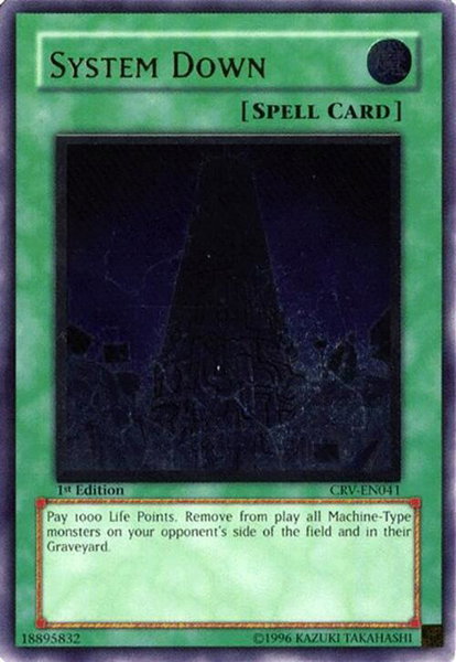 System Down (UTR) trading card from Cybernetic Revolution System Down (UTR) - Cybernetic Revolution YuGiOh trading card