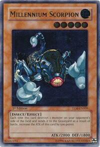 Millennium Scorpion (UTR) - The Lost Millennium (TLM) #TLM-EN009 - Ultimate Rare YuGiOh Trading Card