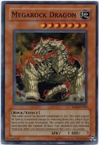 Megarock Dragon trading card from The Lost Millennium Megarock Dragon - The Lost Millennium YuGiOh trading card