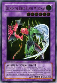 Elemental HERO Flame Wingman (UTR) - The Lost Millennium (TLM) #TLM-EN035 - Ultimate Rare YuGiOh Trading Card