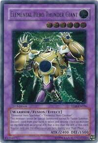 Elemental Hero Thunder Giant (UTR) - The Lost Millennium (TLM) #TLM-EN036 - Ultimate Rare YuGiOh Trading Card